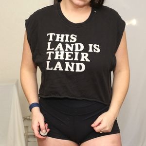 Black This Land Tee - S
